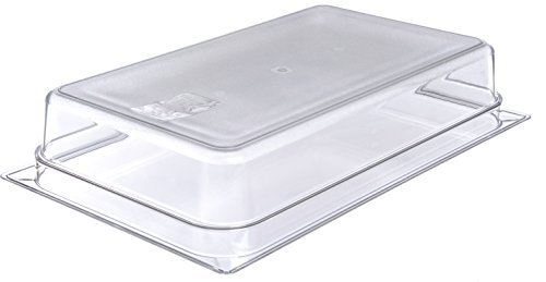 Clear Plastic Food Pan Full Size Spoonable Bottom Stacking NSF Listed Durable