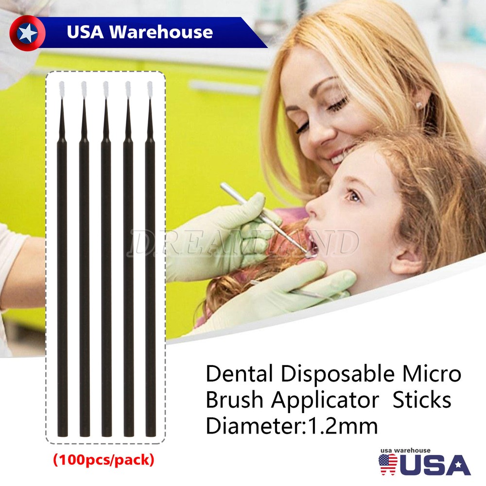 400 Microbrush Micro Brush Applicator Tips (Regular, Fine, Super Fine) Dental US