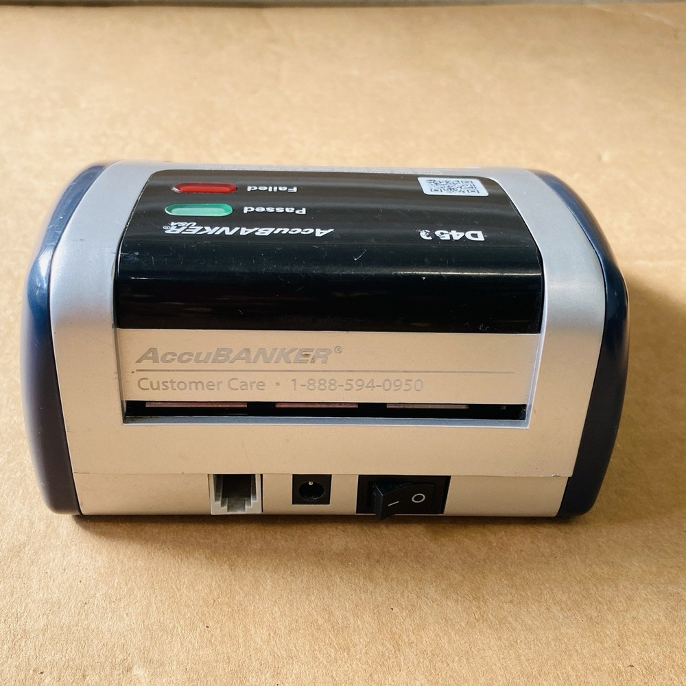 AccuBANKER ISA D450 Counterfeit Bill Detector w 5-Point Detection Methods Works