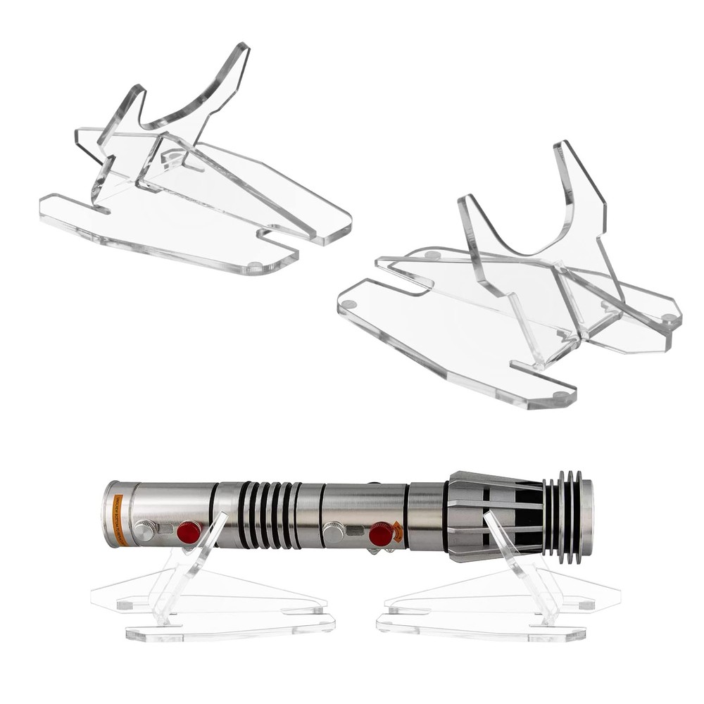 Cosmos 1 Pair Lightsaber Stand Desktop Acrylic Display Multi
