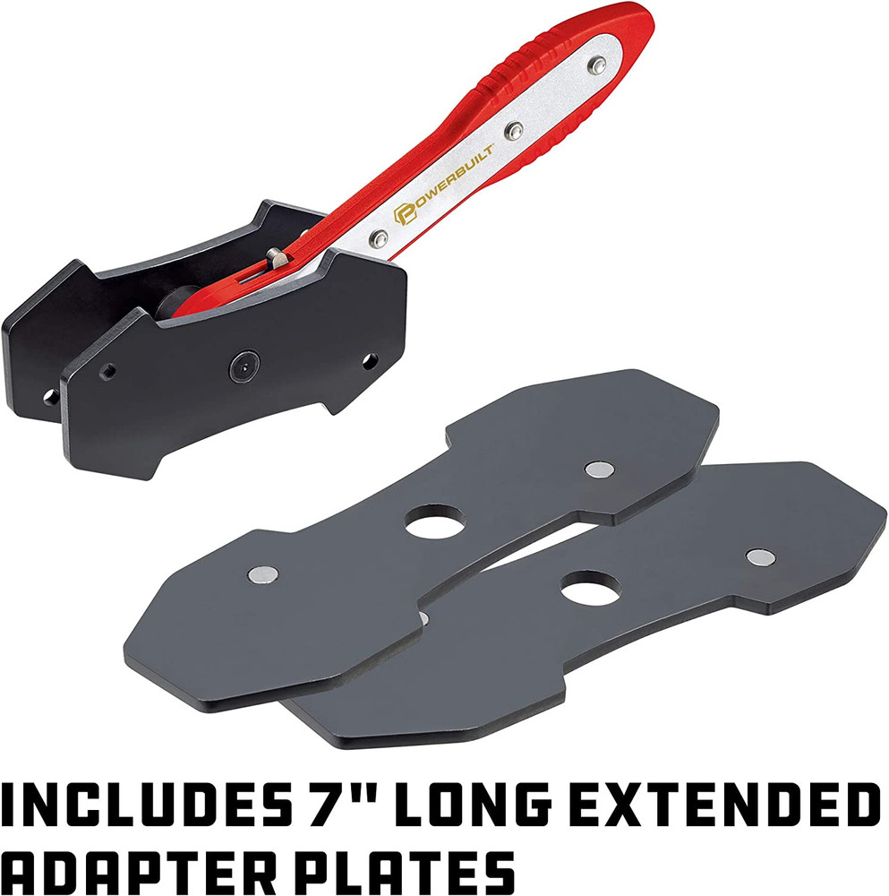 Ratcheting Caliper Piston Tool Set, Brake Caliper Press, Size Range:1-1/2” to 2-
