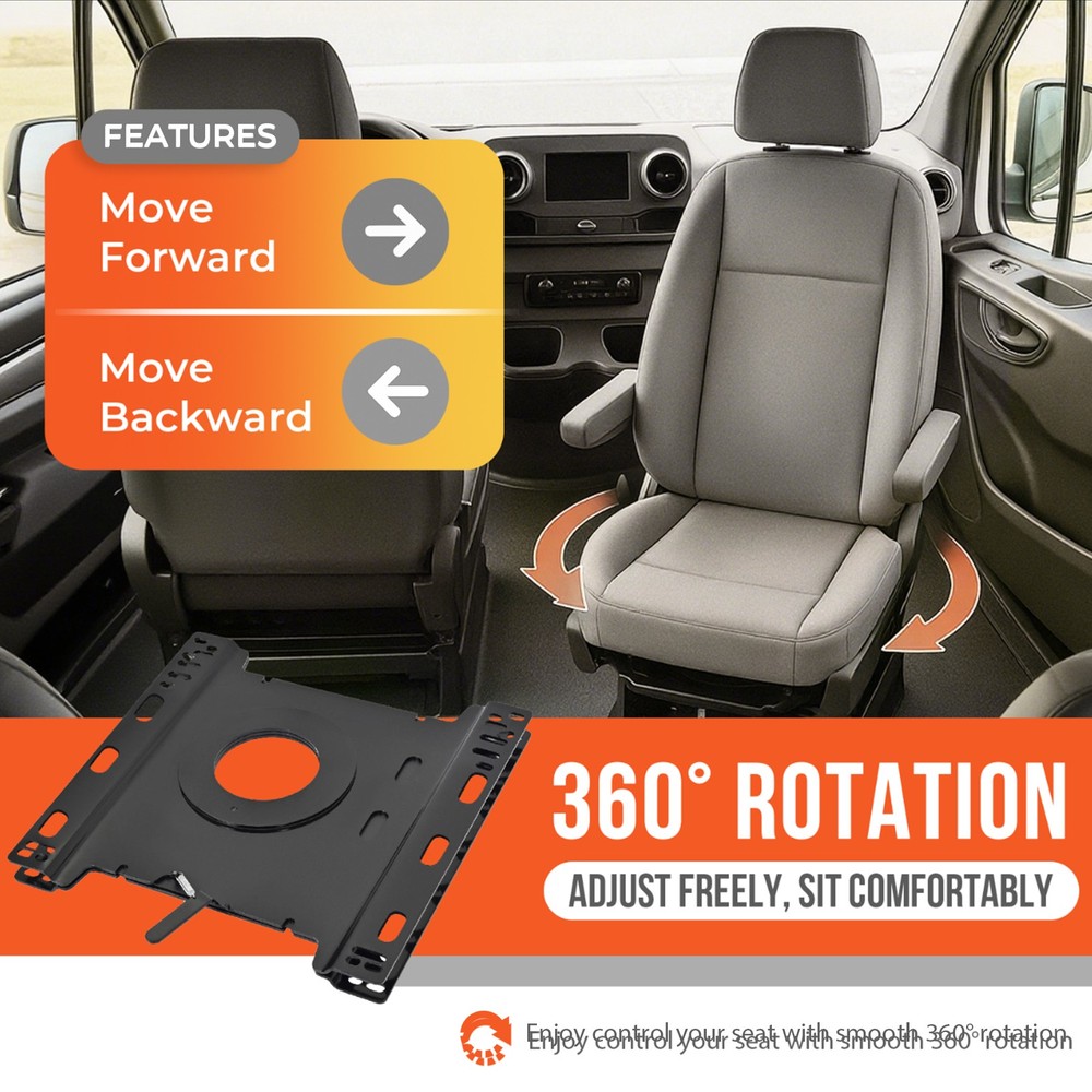 Passenger Side Seat Swivel Base For Benz Sprinter/Ford Transit 150/250/350 02-23