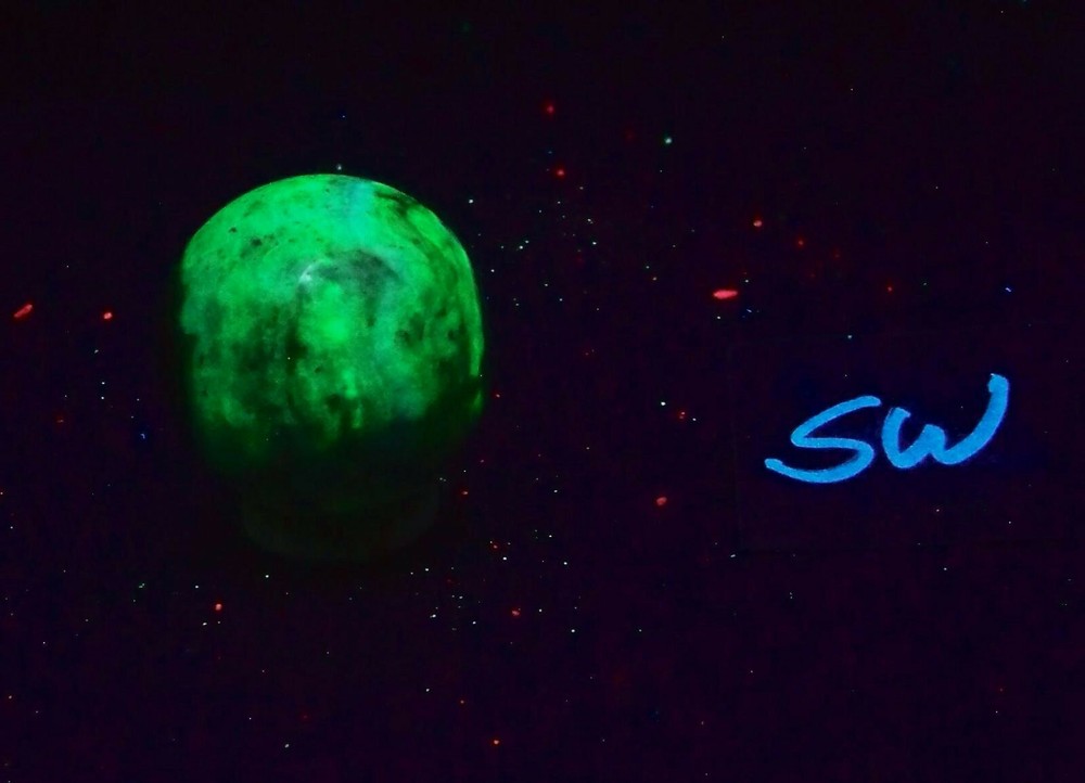 Fluorescent Chalcedony 35mm Sphere for Collection 4765
