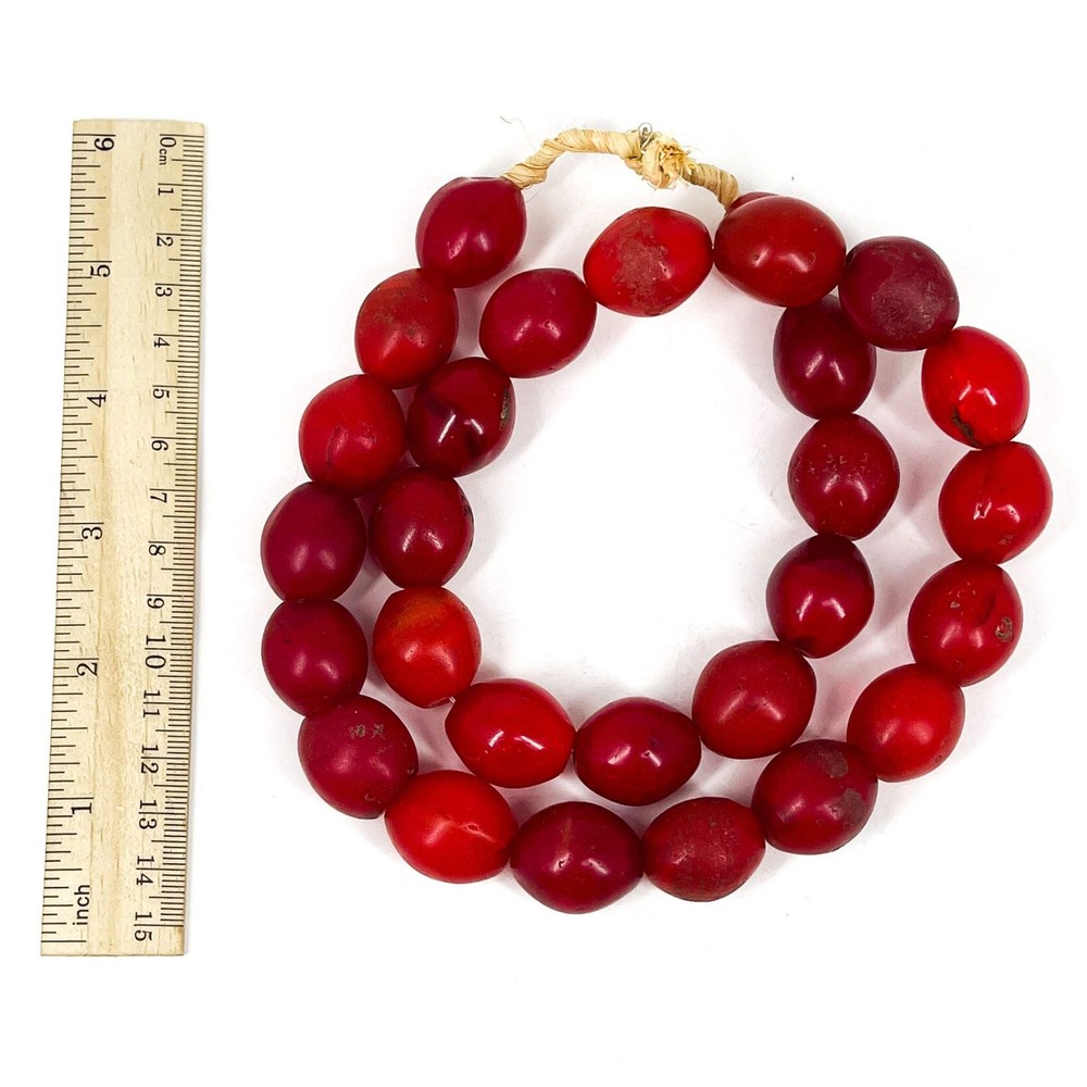 Red Pigeon Egg Hummingbird Egg Trade Beads
