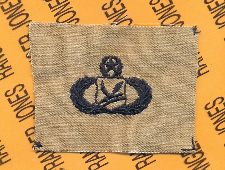 USAF Master Chapel Management Qualification Desert badge patch