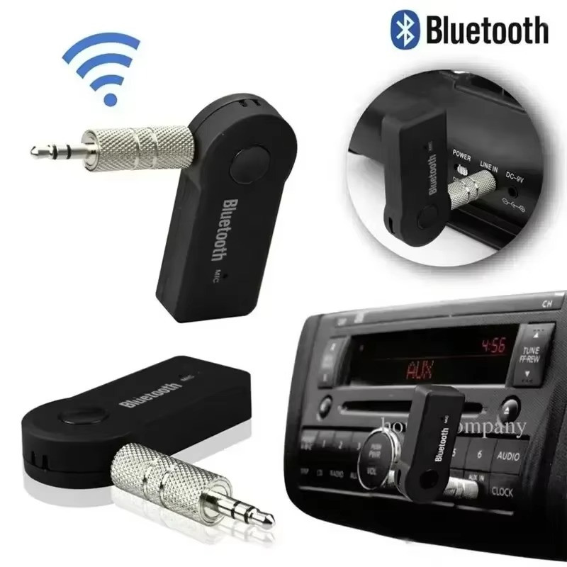 Bluetooth 5.0 Car Aux Adapter 3.5mm Wireless Audio Receiver Transmitter Handsfre