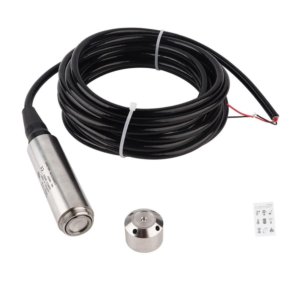 0-3m Liquid Level Transmitter, YB2JF 12-32VDC 4-20mA Sensor Throw in...