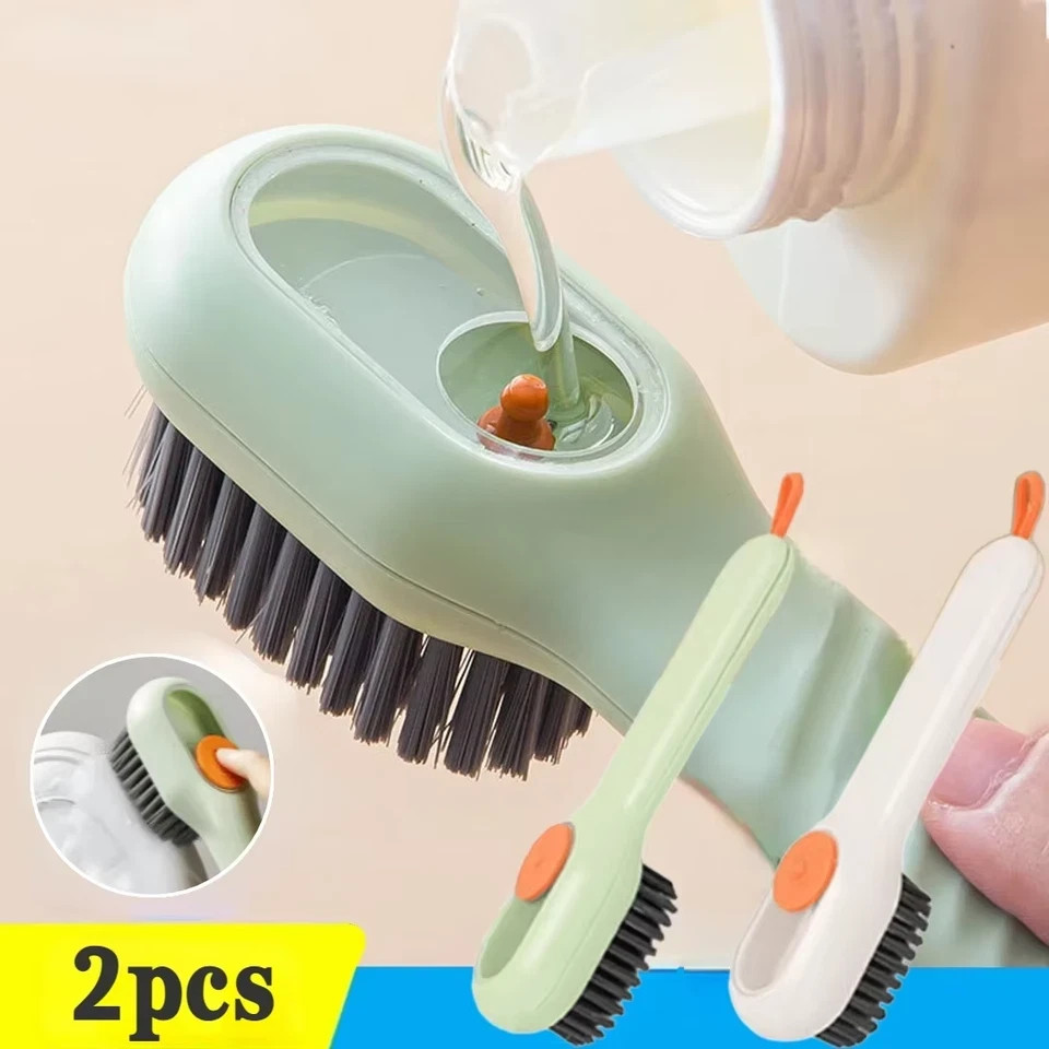 Multifunction Cleaning Shoe Brush Soft Automatic Liquid Shoe Brush Long Handle L