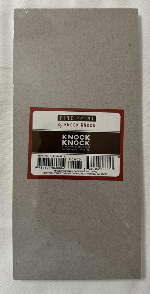Fine Print by Knock Knock List Pad 60 Sheets