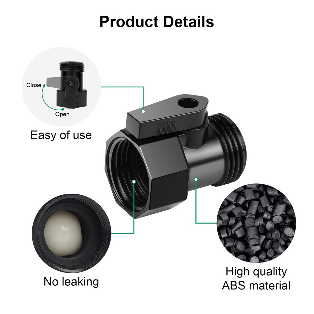 8pcs Stop Valves 3/4'' ABS Control Values