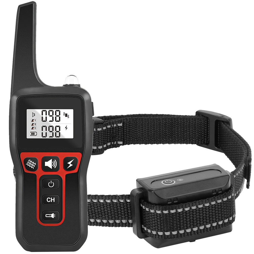 3200FT Remote Dog Shock Training Collar Rechargeable Pet Trainer w/ Flashlight
