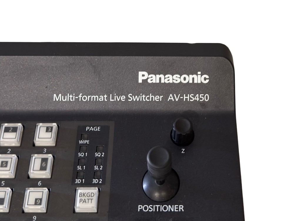 Panasonic AV‑HS450 Switcher + Control Panel + Dual PSU - Complete Broadcast Set