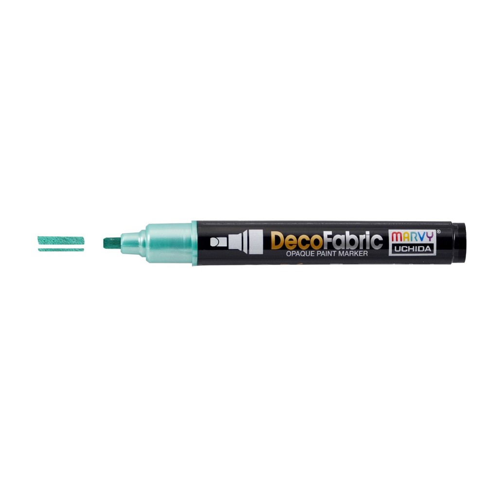 Uchida DecoFabric Opaque Paint Marker Chisel Tip-Pearl Green