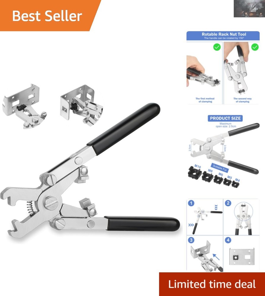 Ergonomic Rotable Cage Nut Tool for Easy Installation on M4-M10 Rack Systems