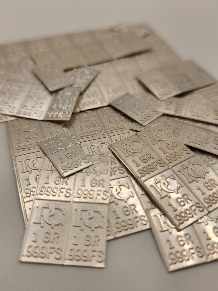 Tiny Silver Bars 500 Pack .999 Silver Bullion Collect Pure Silver