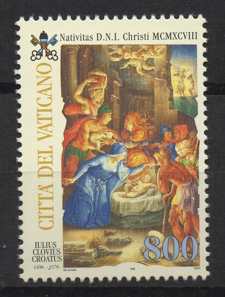 VATICAN 1998 CHRISTMAS MNH SC # 1088