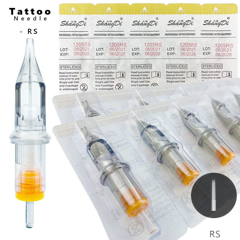 10Pcs Tattoo Cartridge Needles Disposable Round Liner Shader Sterilized Needle