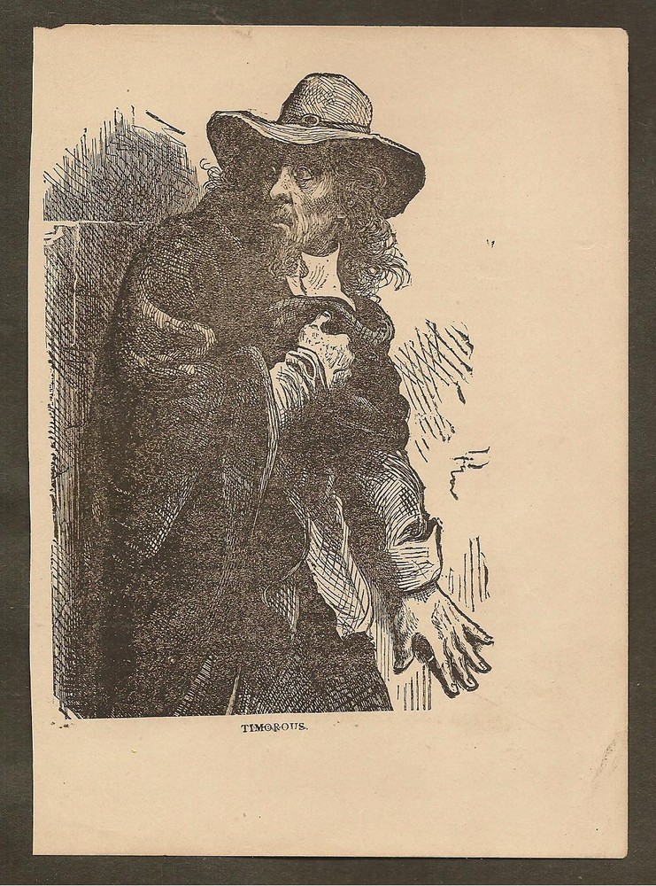 ILLUSTRATION FROM PILGRIM'S PROGRESS - TIMOROUS