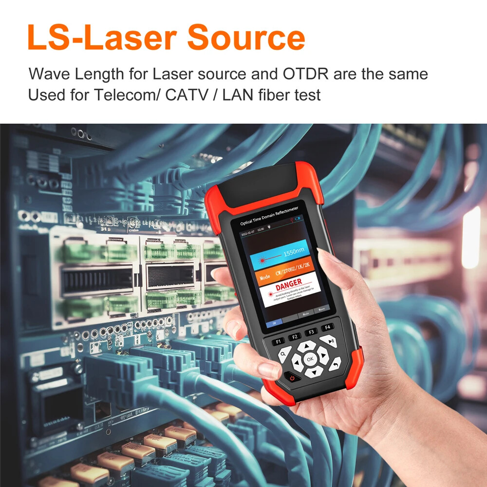 Fiber Optic Tester Tool Optical Power Meter Optical Fiber Light Source FC SC