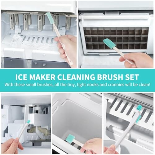 Ice Machine Cleaner Brush Kits, 10 PCS Ice Maker Cleaning Tools - 2PCS Long