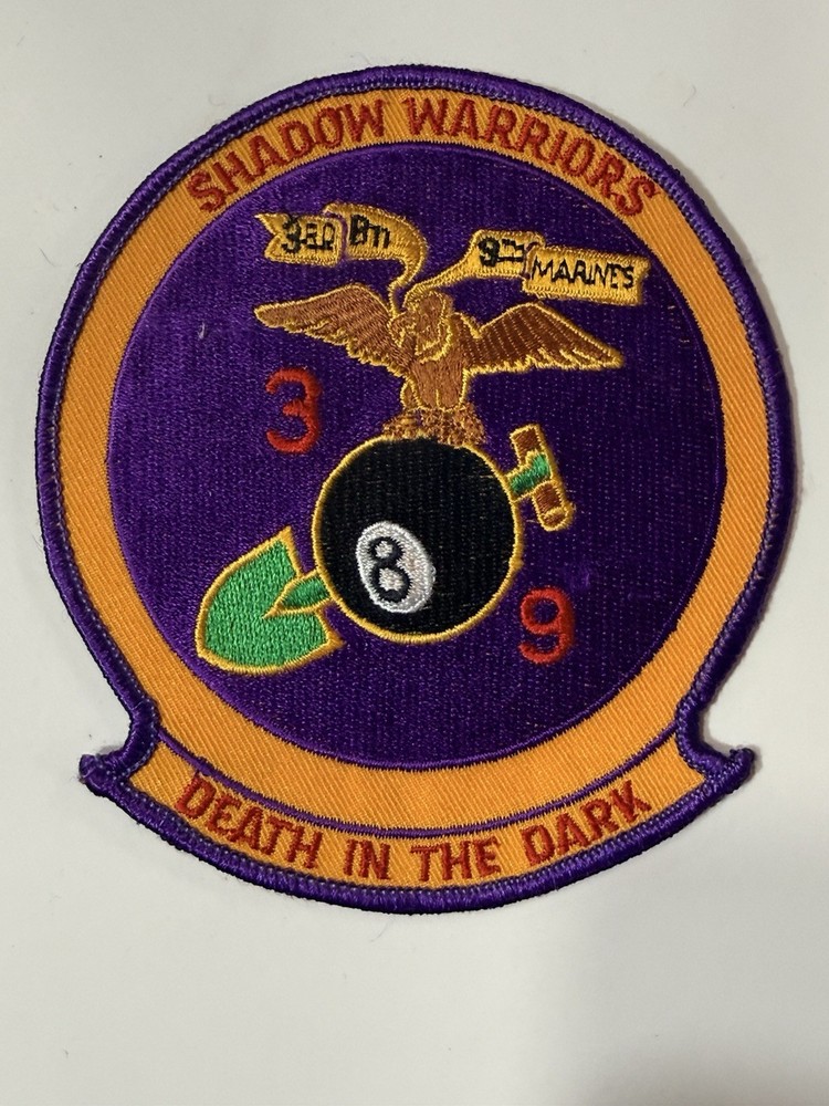 VTG Original USMC 3rd Battalion, 9th Marines "Shadow Warriors” Military Patch