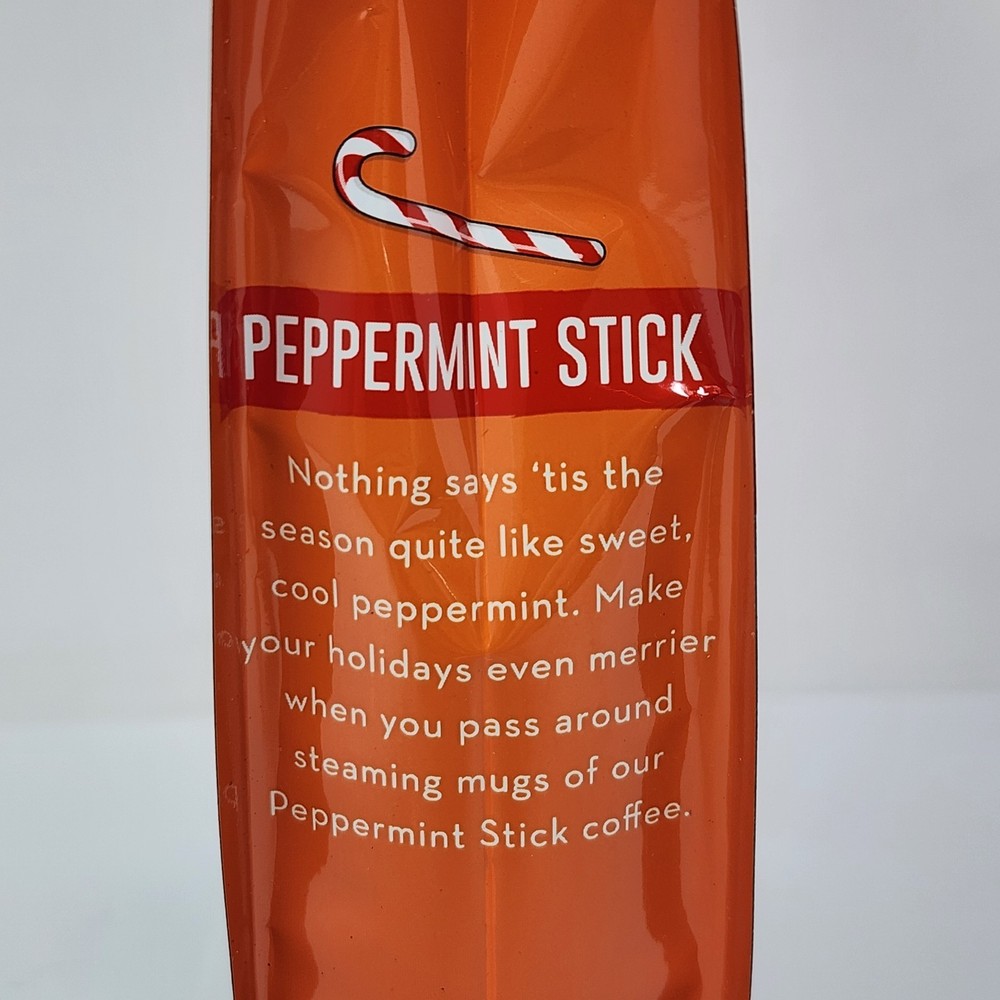 Two Rivers Coffee Peppermint Stick Flavored Ground Coffee 10 oz Bag (8 Pack)