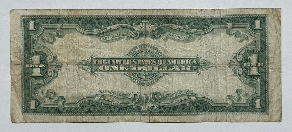 1923 Large Size $1 Dollar Bill Silver Certificate Note 787B-WANC
