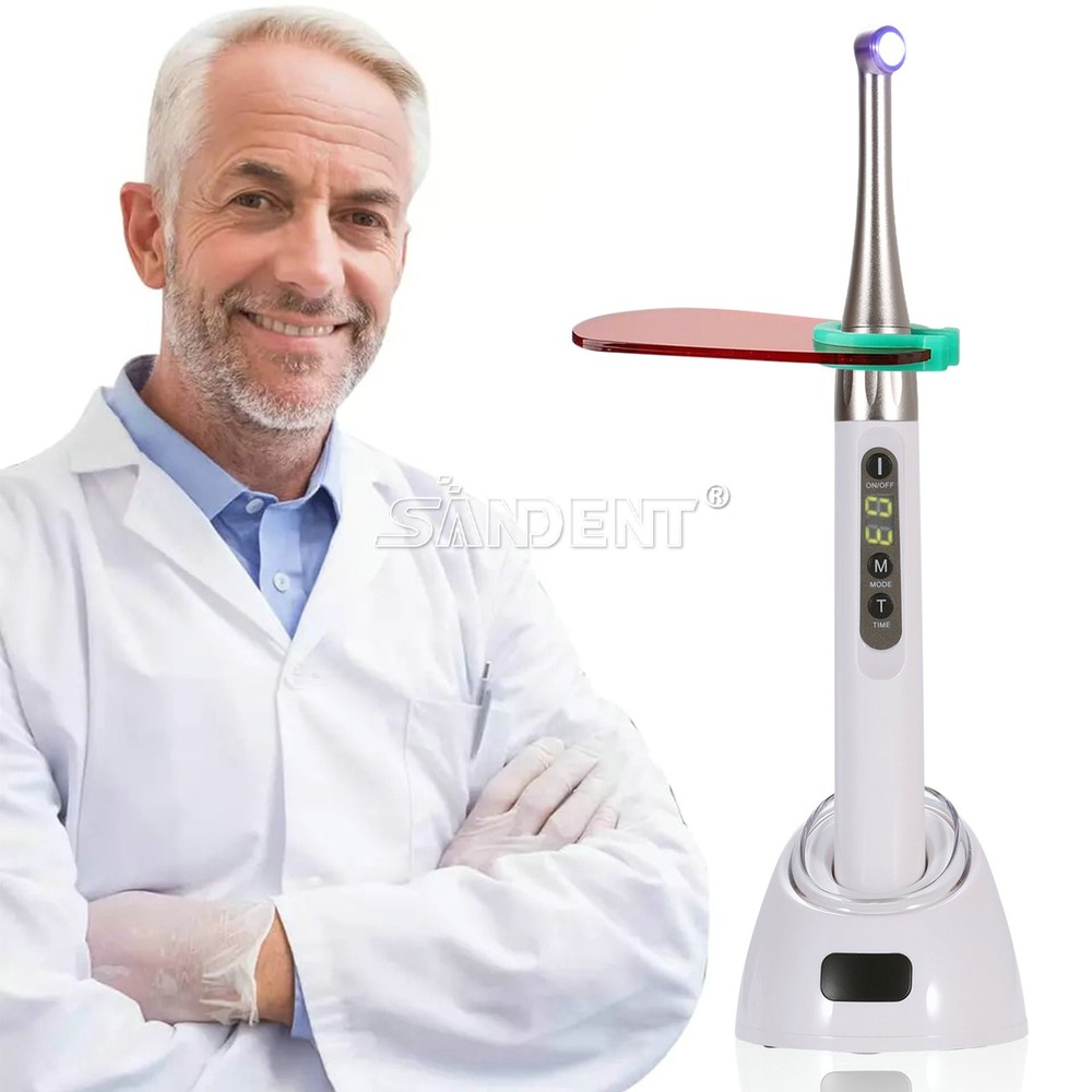 1-10 Dental ILED II Curing Light Lamp Wireless 1 Second Curing 2500mw/c㎡