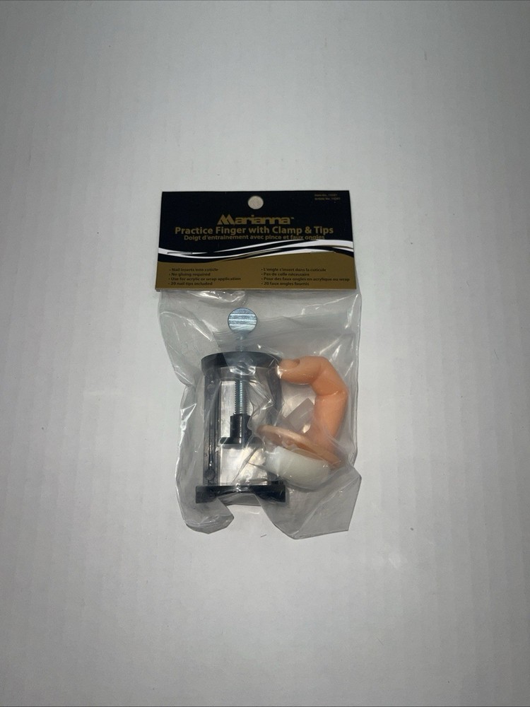 Cosmetology Marianna Practice Finger with Clamp & Tips for Finger Training New