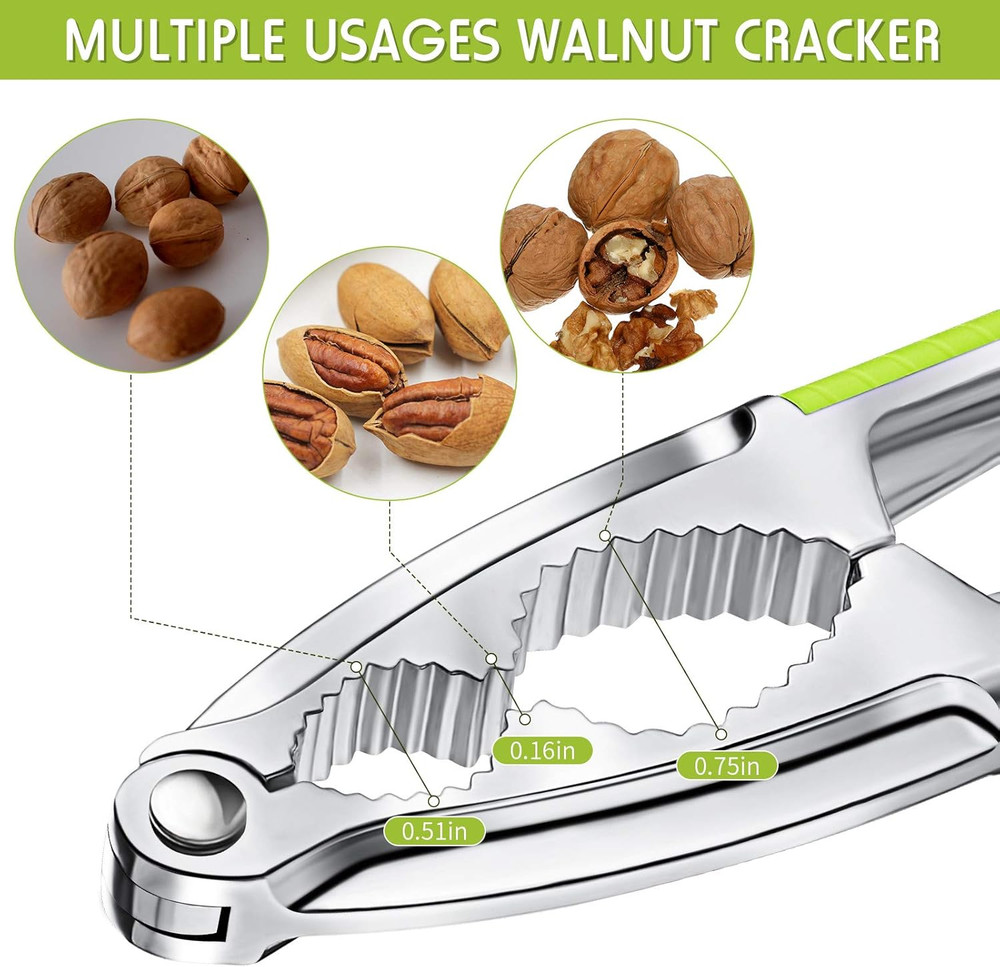 2 Pieces Walnut Cracker Tools Walnut Nutcrackers Metal Nut Shell Openers Nut She