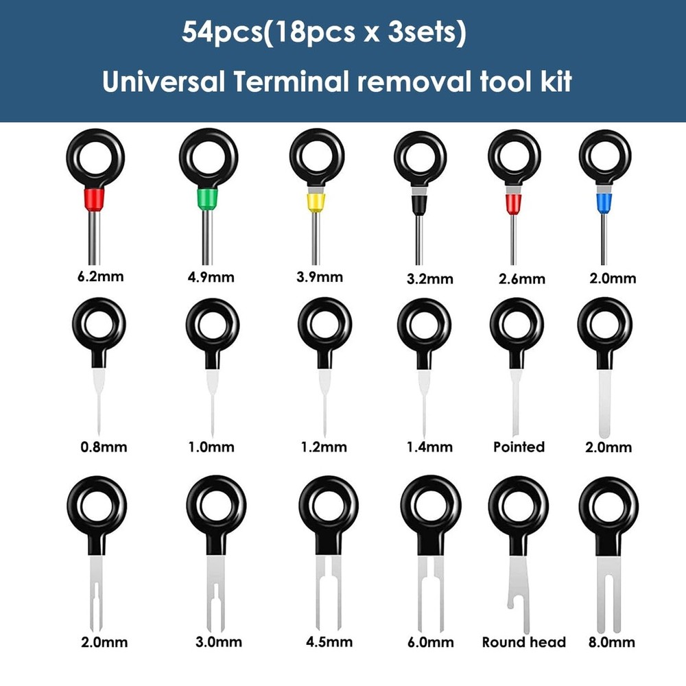 Maerd 76Pcs Terminal Pin Removal Tool Kit, Electrical Connector Pin Extractor...