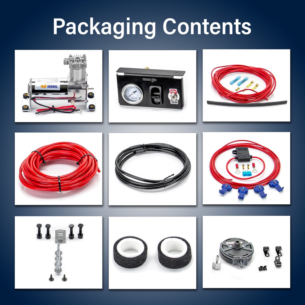 TORQUE Heavy Duty Air Command Air Compressor Kit System Replaces Firestone 2097