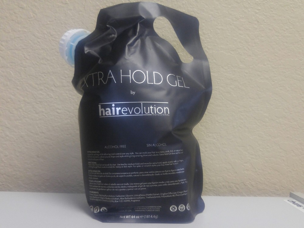 Hair Evolution Professional Gel 64 oz Extra hold Alcohol-Free