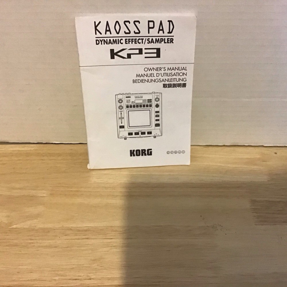 KORG KAOSS PAD 3 KP3 Dynamic Effect Sampler Owners Manual Used