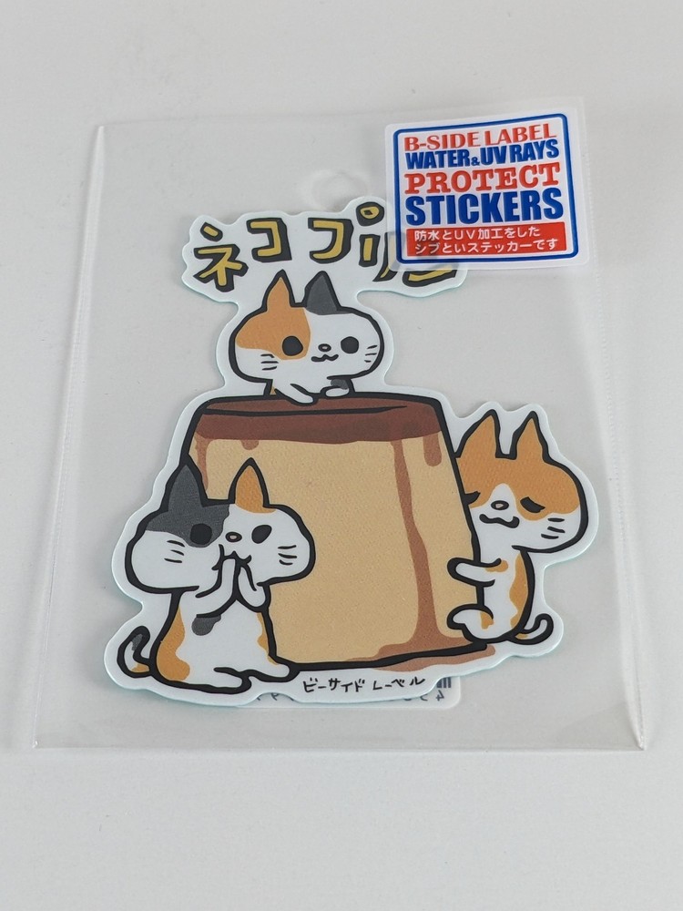 B-Side Label Sticker Neko Cat Pudding Waterproof US SELLER