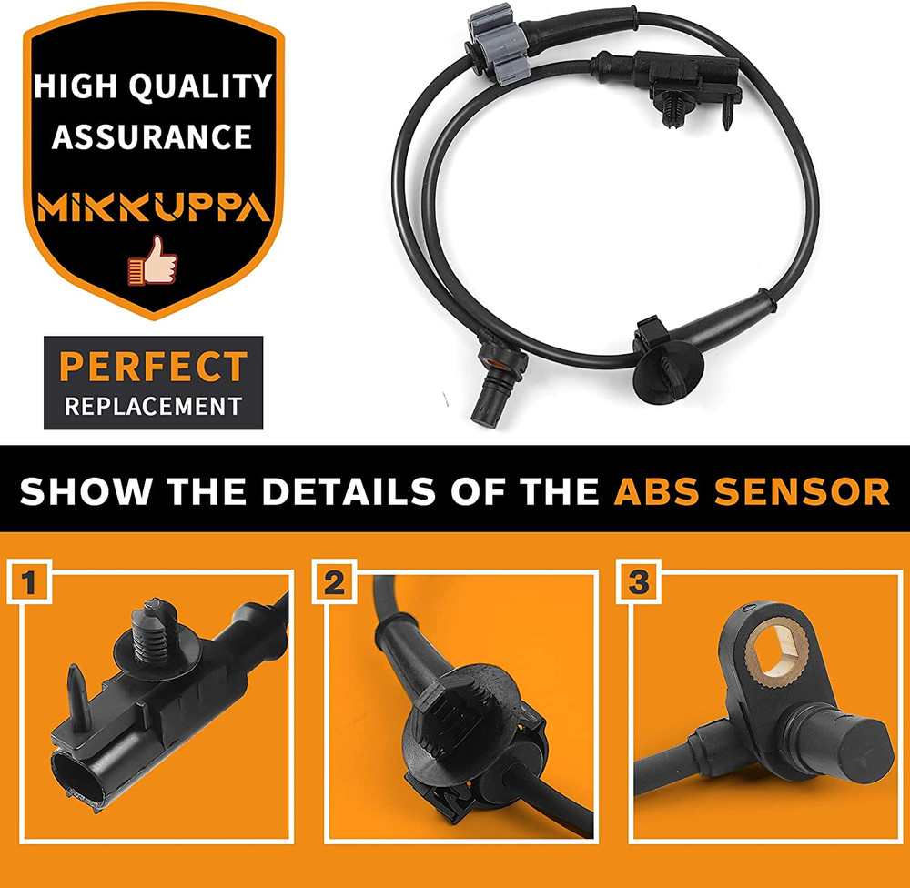 ABS Wheel Speed Sensor, 15229012 Front Side Replacement for 07-13 Chevy Silverad