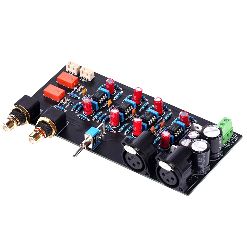 1pc Balanced Unbalanced input to balanced output board (dual channel)