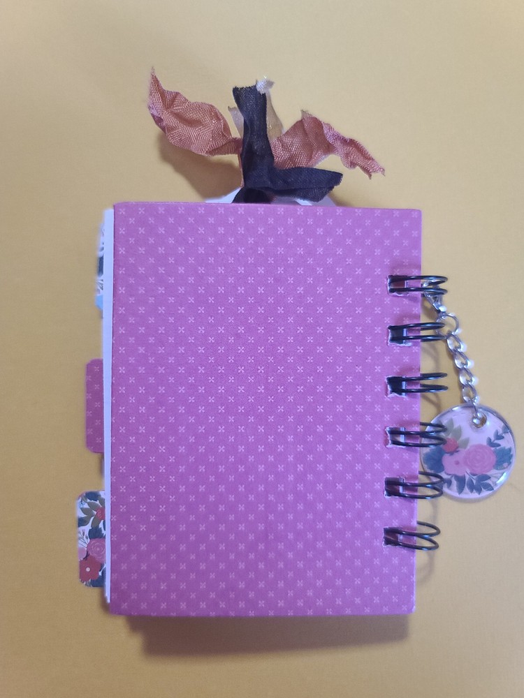 Little cinched journal notebook, handmade