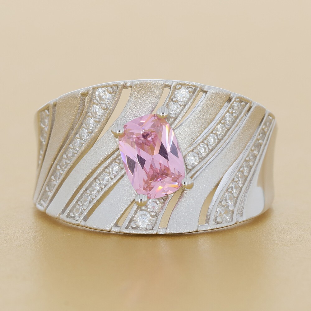 Sterling Silver Semi Mount Ring Setting Cushion CU 7X5mm