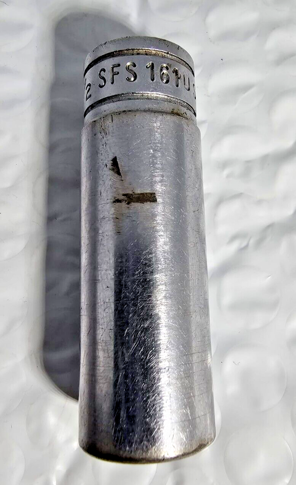 SNAP ON SFS161, 3/8" DRIVE, 1/2" SOCKET, 2.1" DEEP/HIGH, 6 POINT.