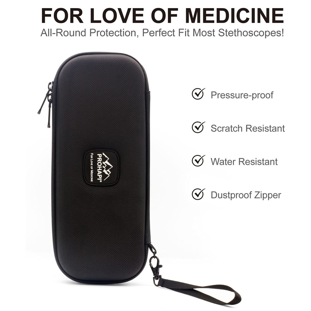 Hard Stethoscope Case, Lightweight Thin Stethoscope Holder Storage Pouch for ...