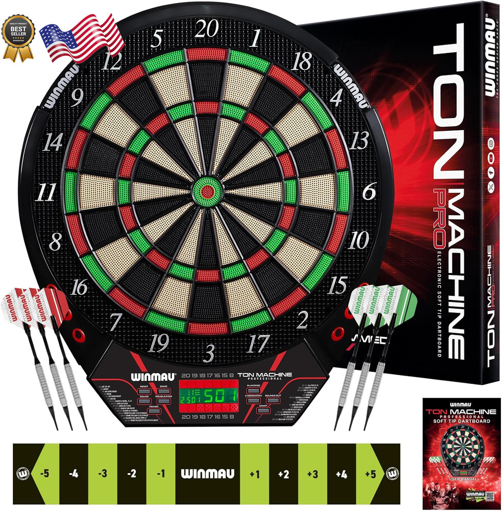 Ton Machine Electronic Dart Board - Soft Tip Dartboard for Adults Dart Board