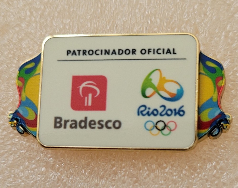 RIO  2016 OLYMPIC BRADESCO  SPONSOR  PIN