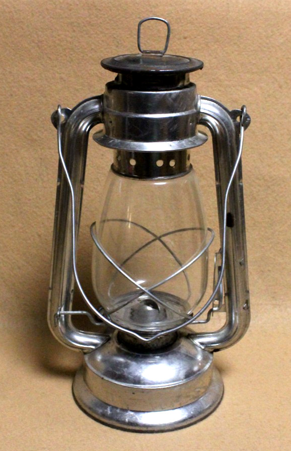 Vintage Lantern Aluminium Lightweight - German Style with handle