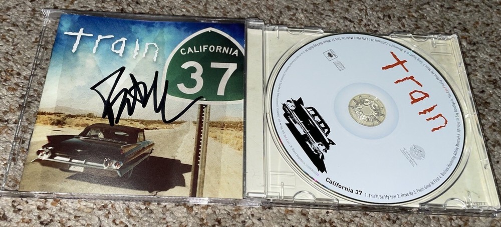 Pat Monahan Signed CD Train With Proof