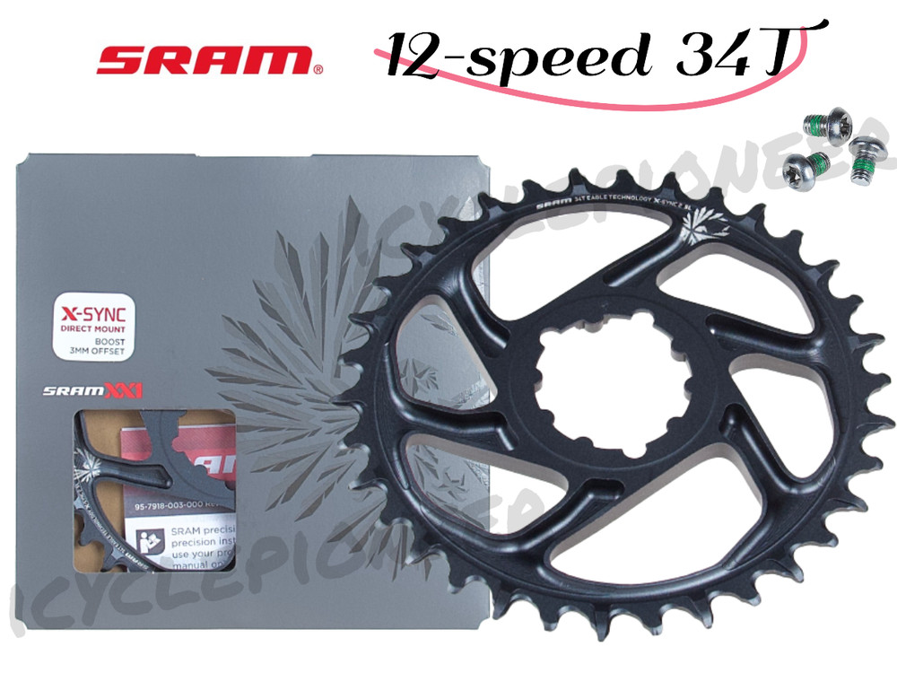 SRAM 12 Speed X-Sync Direct Mount Eagle Chainring 34T Boost 3mm Offset NEW