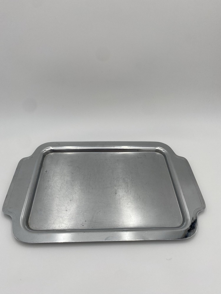 Vintage Silverplate Rectangular Serving Tray with Handles 20” x 12” Classic