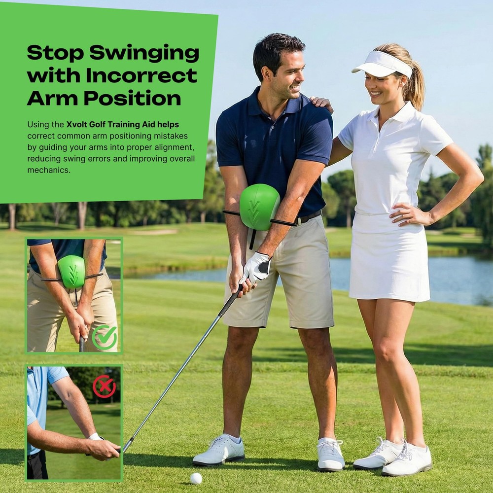 Golf Training Aid Ball - Compression Connection Between Arms Posture Correction