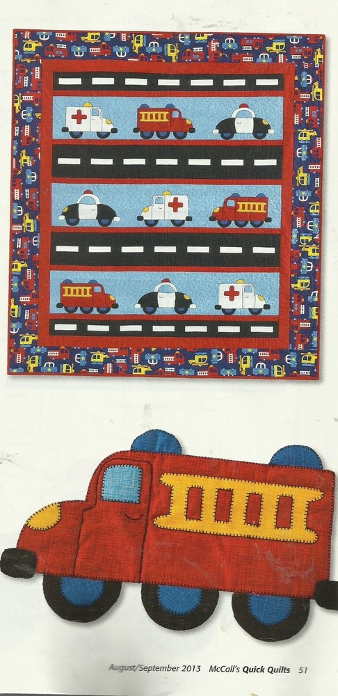 B0626 HIGHWAY HEROES QUILT PATTERN/INSTRUCTIONS