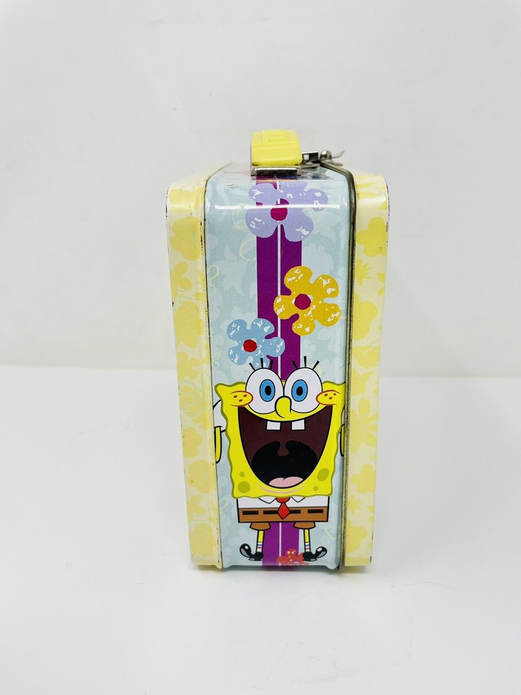 SpongeBob SquarePants and Patrick Tin Box Lunchbox 2007 Nickelodeon EMBOSSED